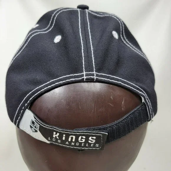 LA Kings Hockey Reebok NHL Face Off Headwear Strap Back Hat Cap Black - Picture 4 of 8